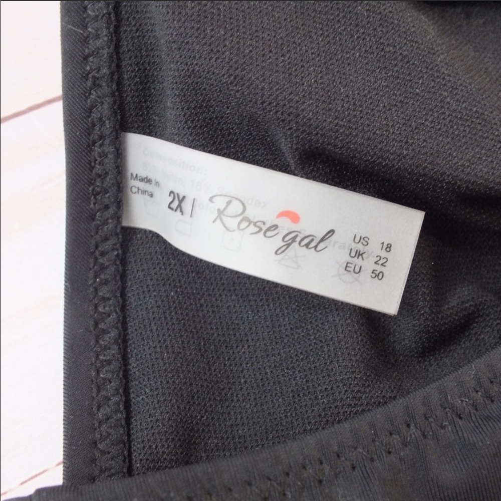 New rose girl swim top size 2x - Picture 4 of 4